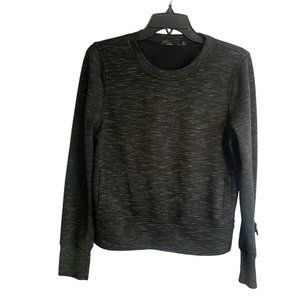 Prana Women's Sweatshirt Gray with Kangaroo Pockets Size Small